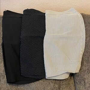 Hilary Radley gently worn, Elegant Women's Shorts Set - Black, Navy, and White-3